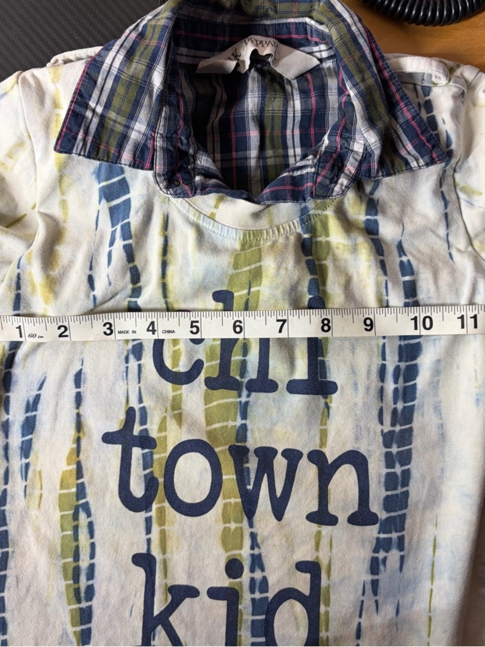Jak & Peppar Layered Tie Dye Shirt Size 7/8 Chi Town Kid Chicago 90s Streetwear - Picture 6 of 6